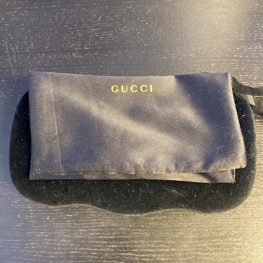 Gucci Women's Rectangular Black Frame Sunglasses - image 5